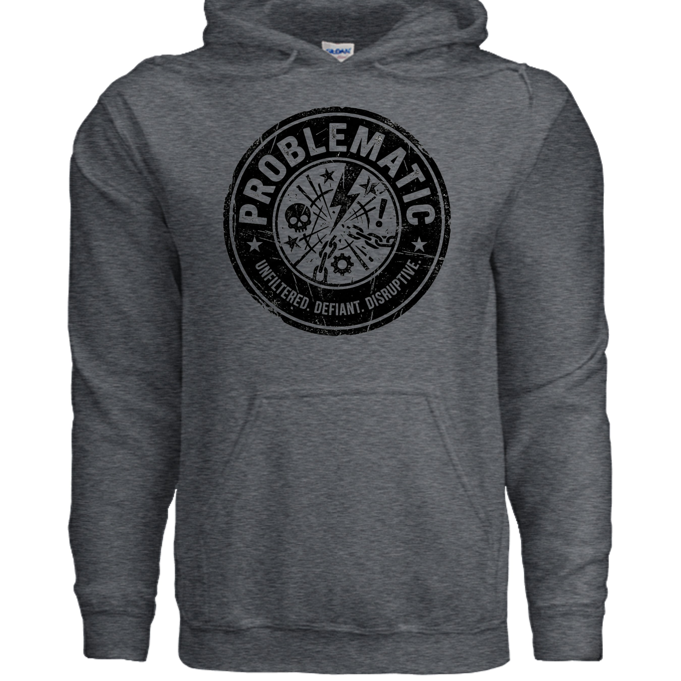 DARK HEATHER - G185 - FRONT