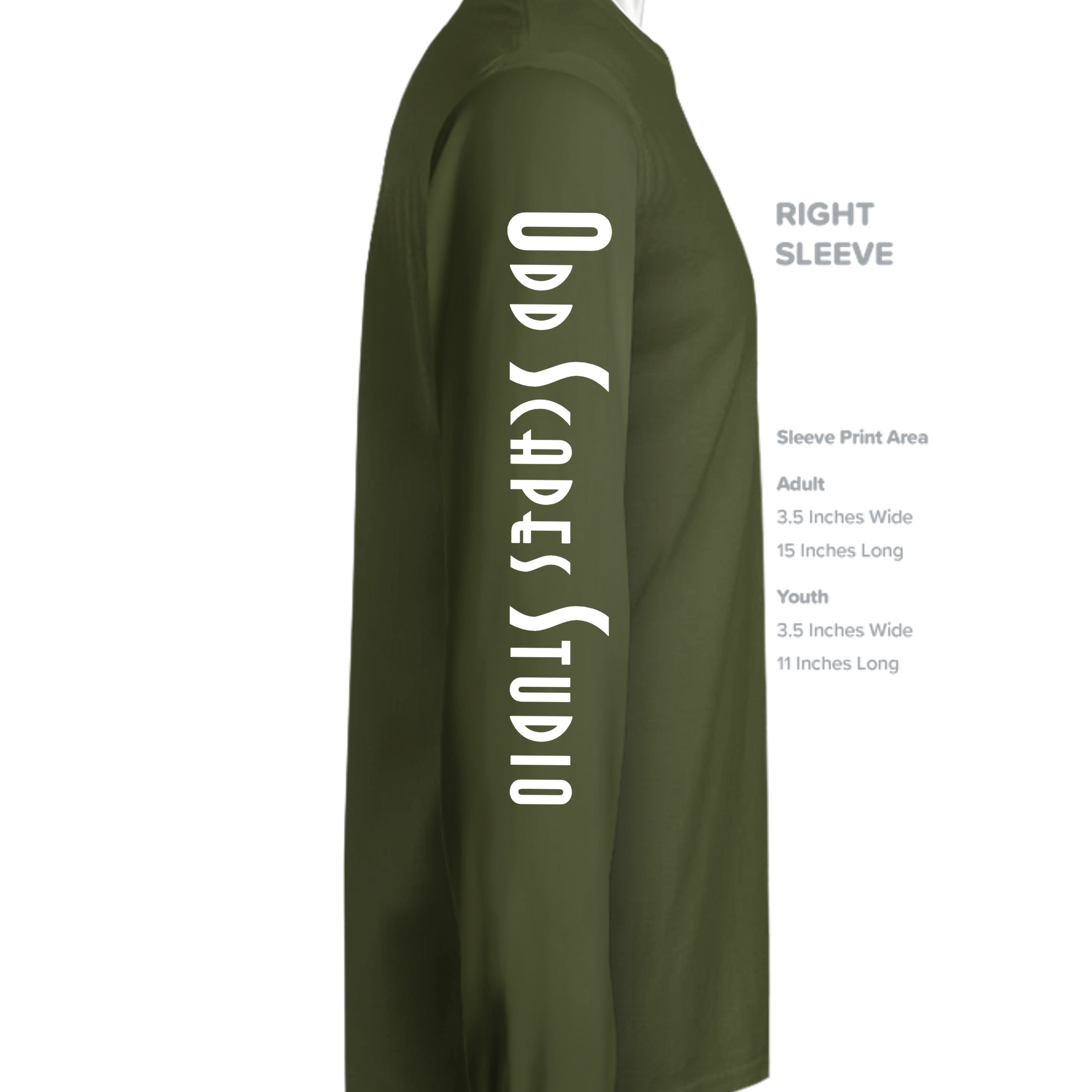 MILITARY GREEN - G240 - SLEEVE_RIGHT