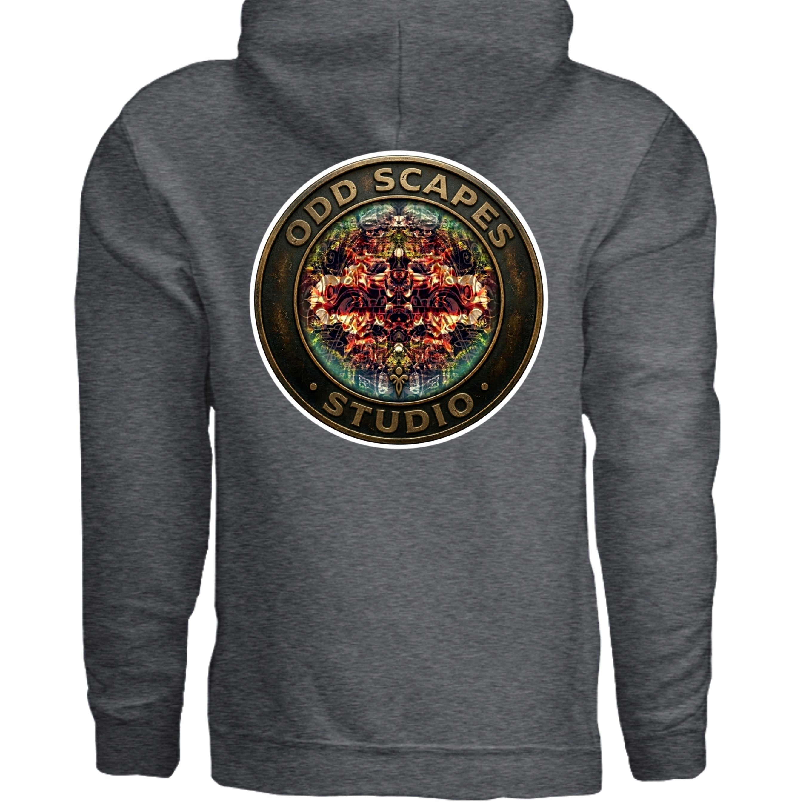 DARK HEATHER - G185 - BACK
