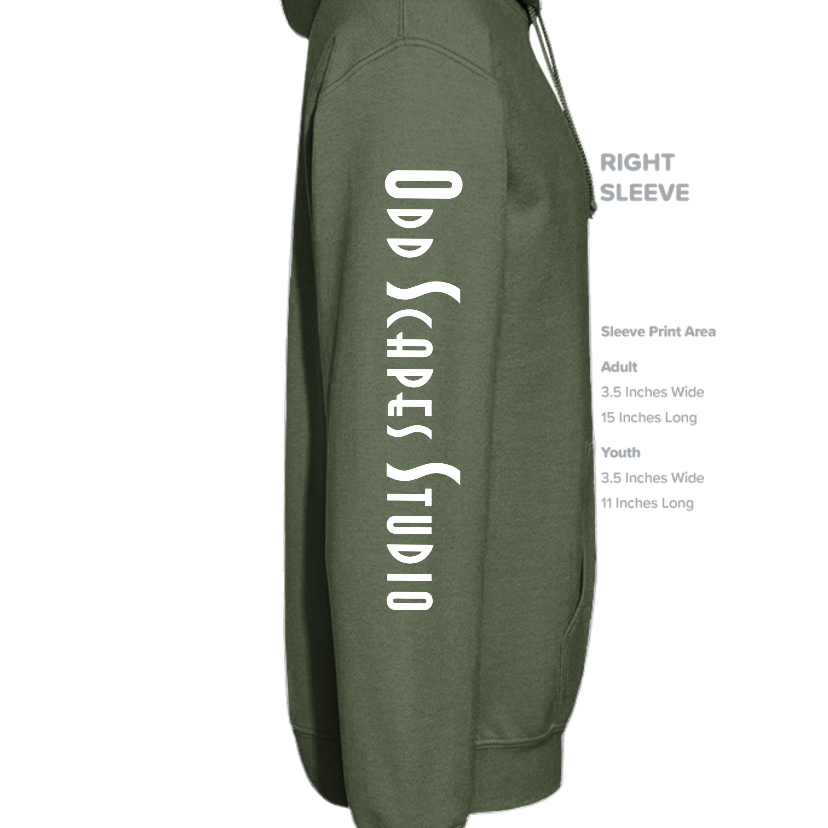 MILITARY GREEN - G185 - SLEEVE_RIGHT