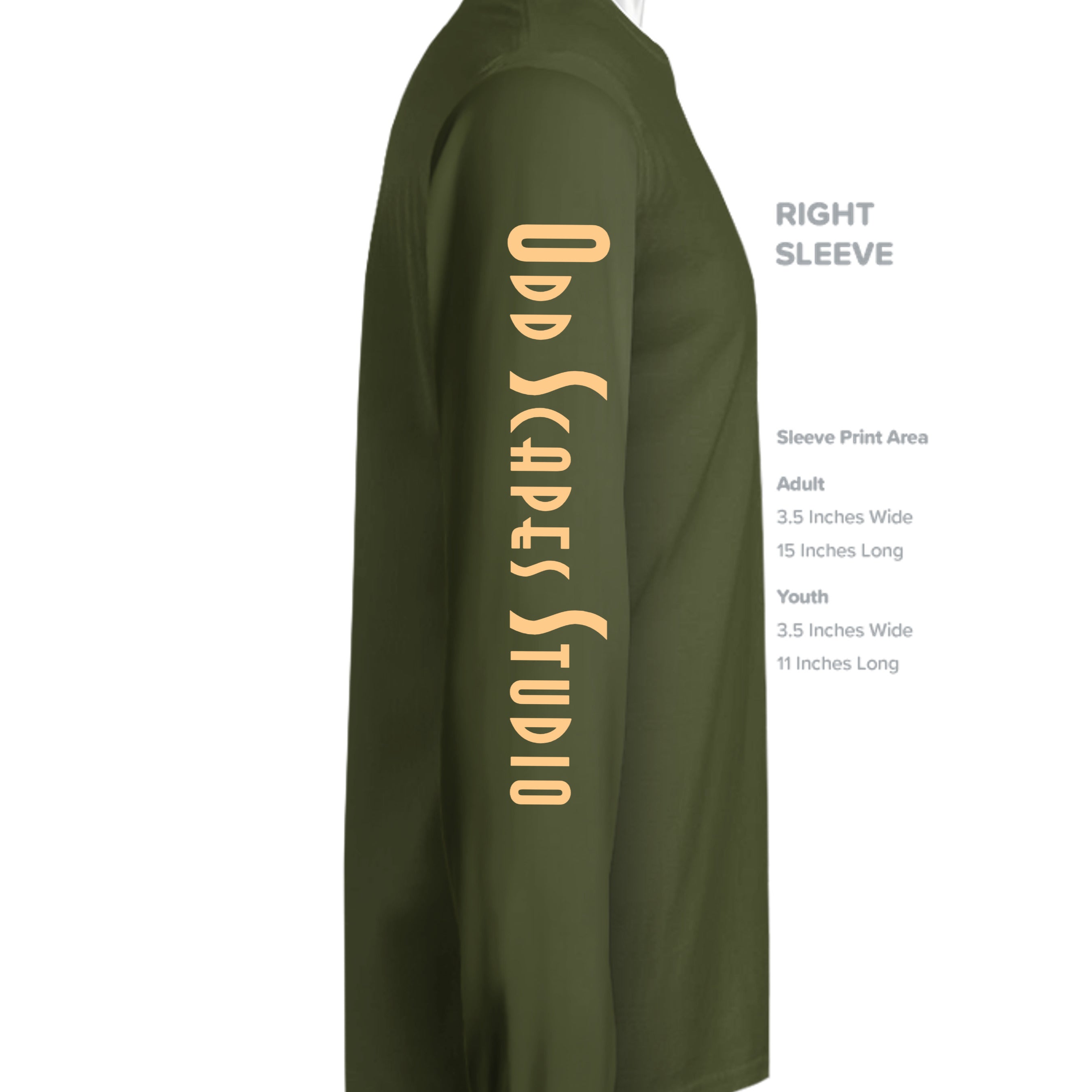 MILITARY GREEN - G240 - SLEEVE_RIGHT