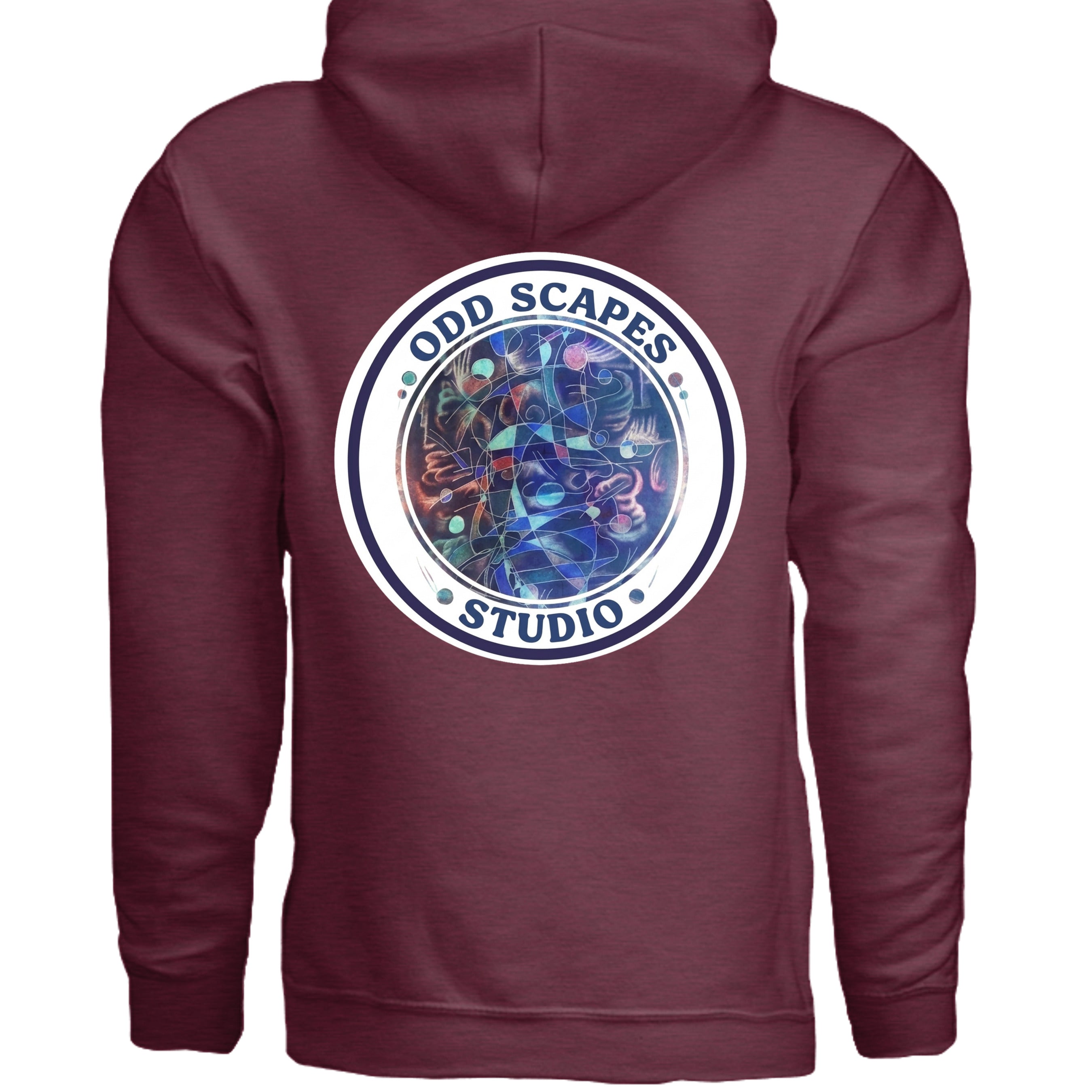 Heather Sport Dark Maroon - G185 - BACK