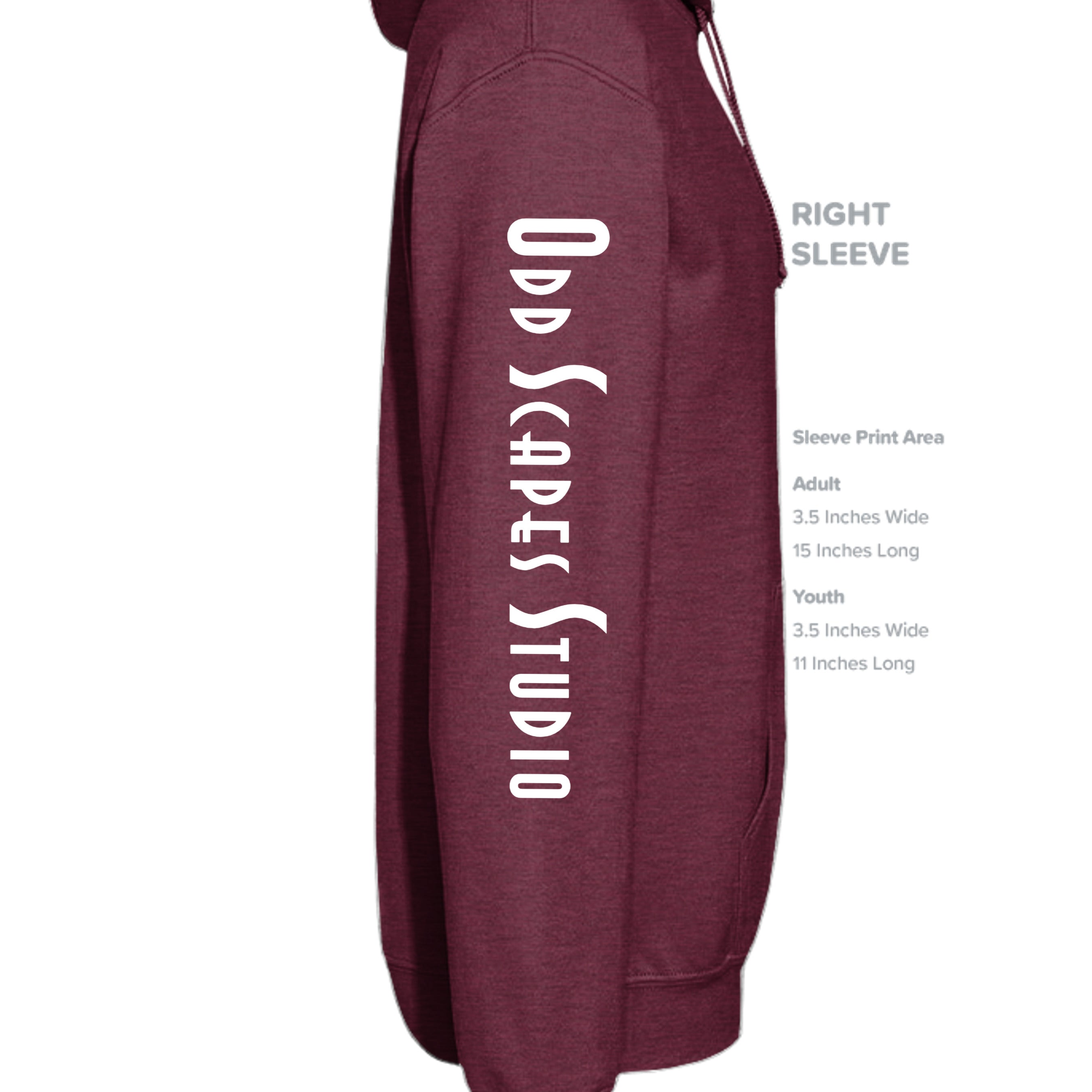 Heather Sport Dark Maroon - G185 - SLEEVE_RIGHT