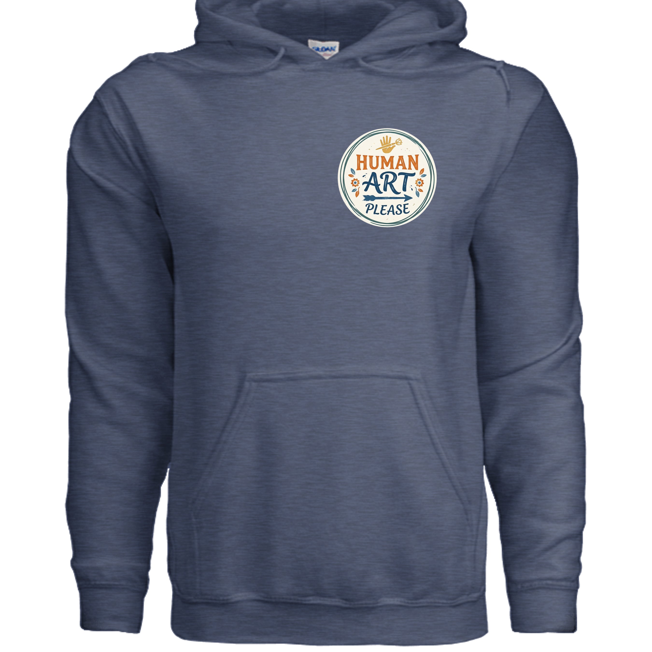Heather Sport Dark Navy - G185 - FRONT