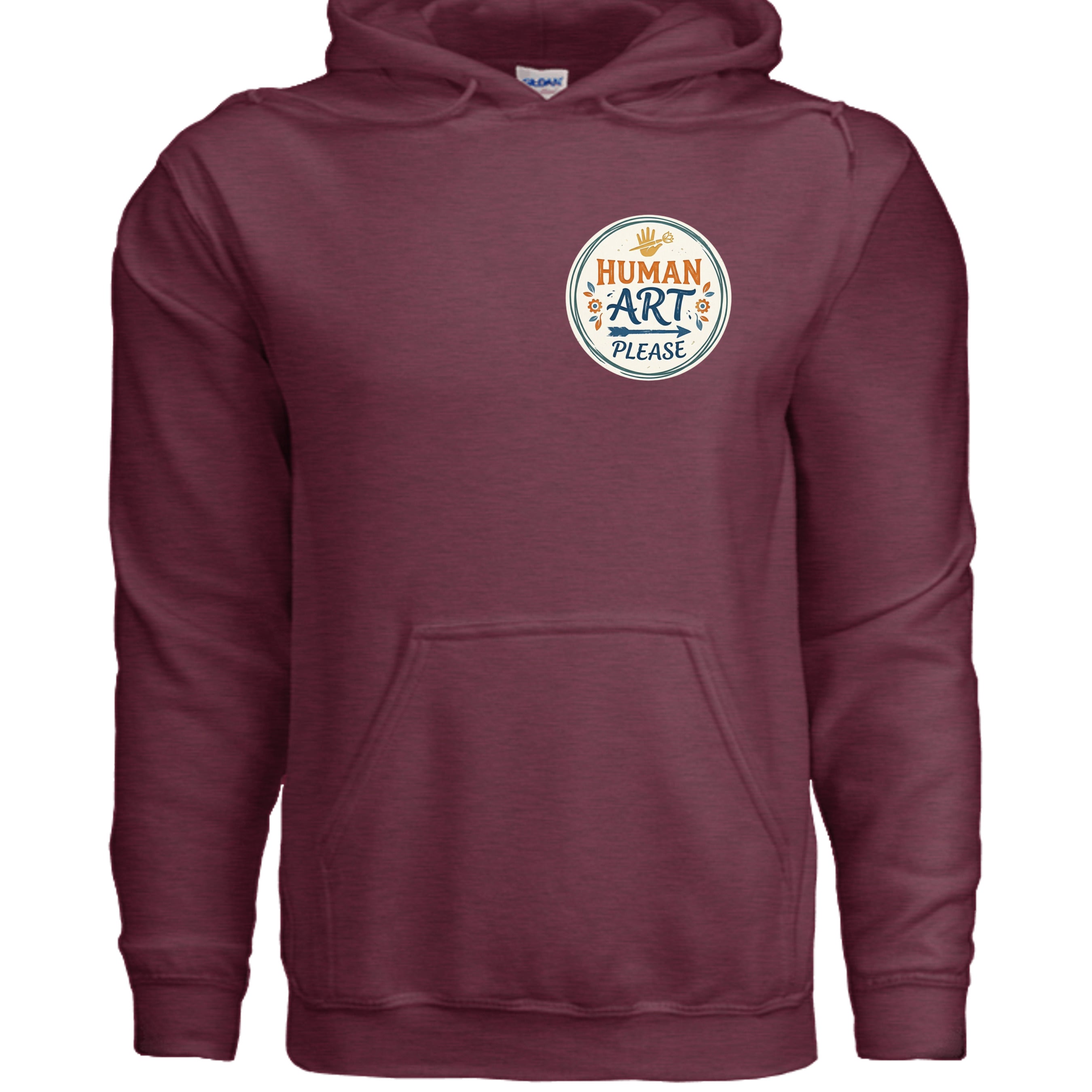 Heather Sport Dark Maroon - G185 - FRONT