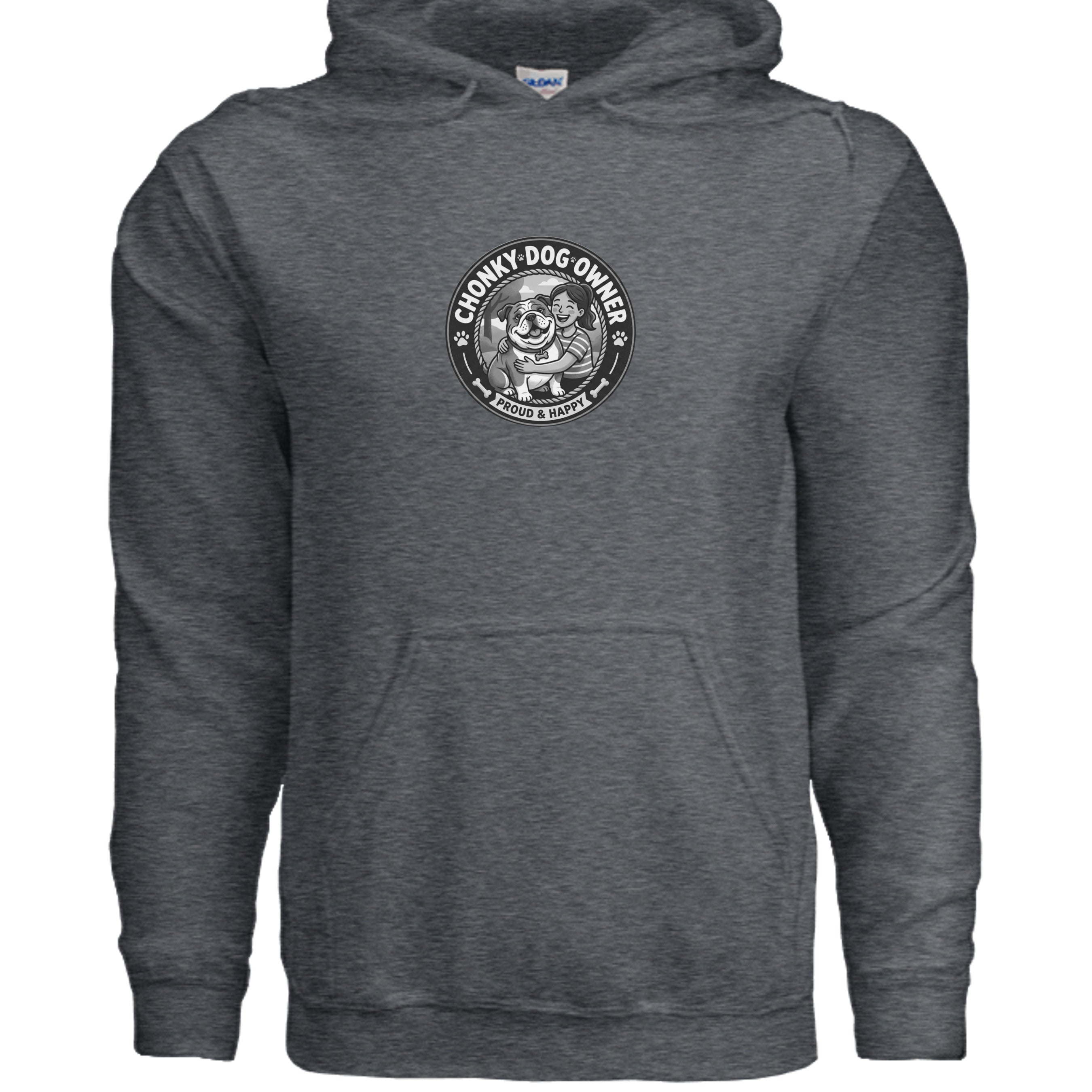 DARK HEATHER - G185 - FRONT