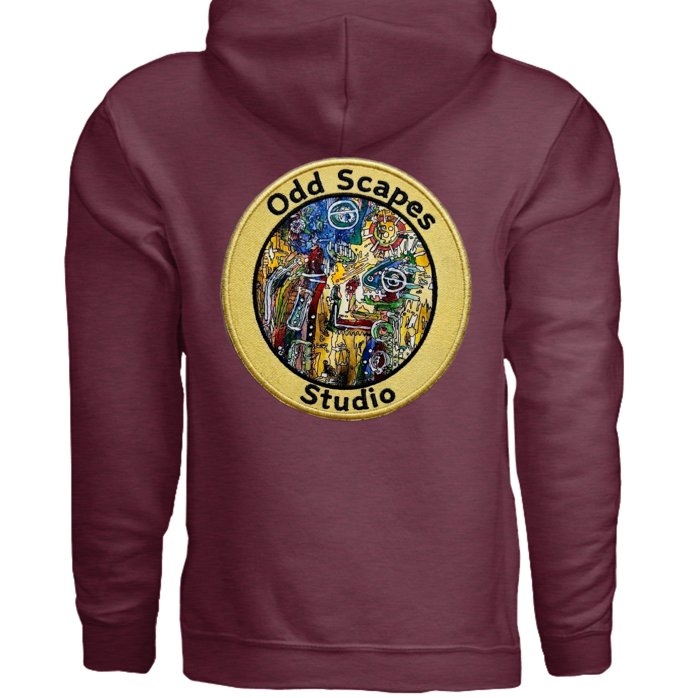 Heather Sport Dark Maroon - G185 - BACK