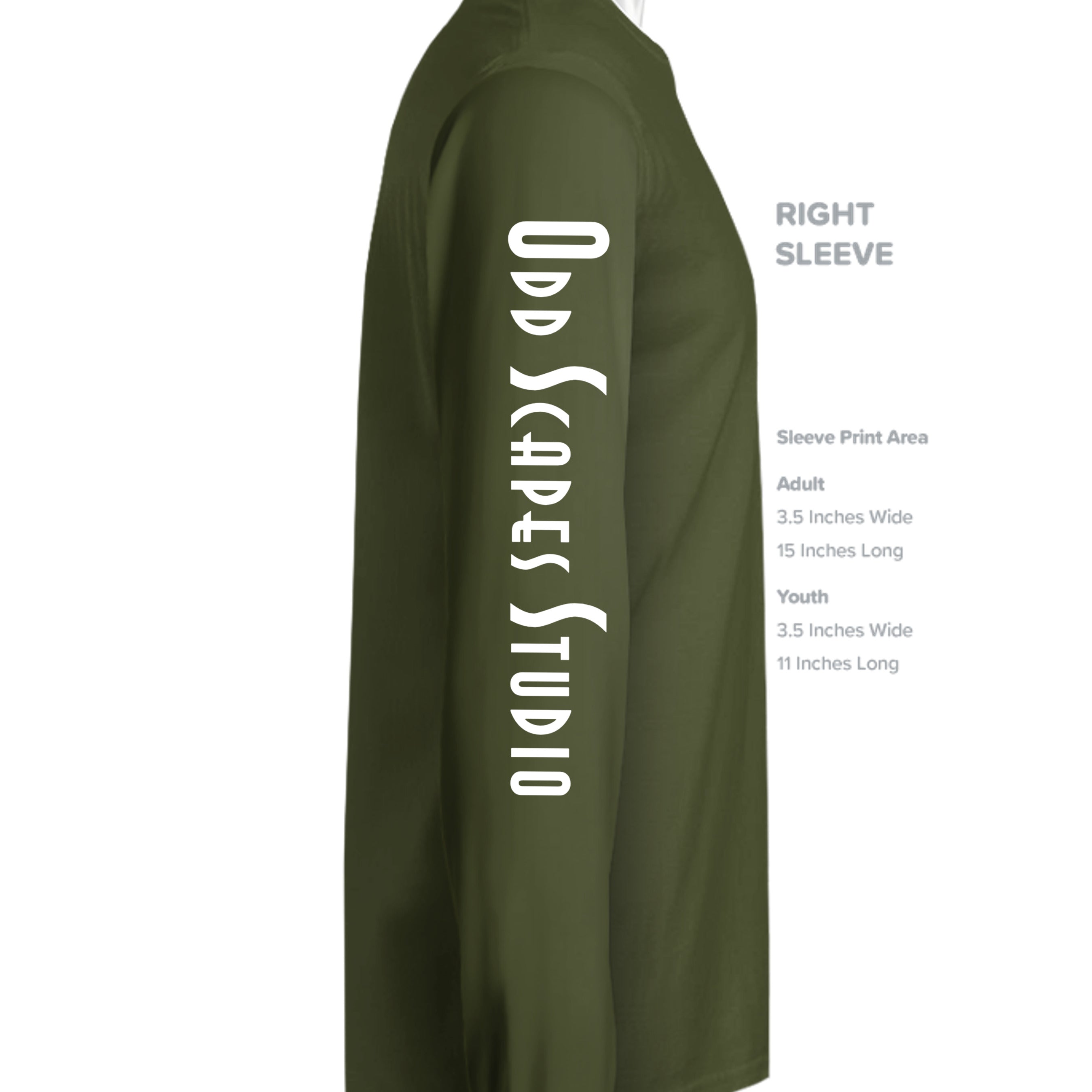 MILITARY GREEN - G240 - SLEEVE_RIGHT