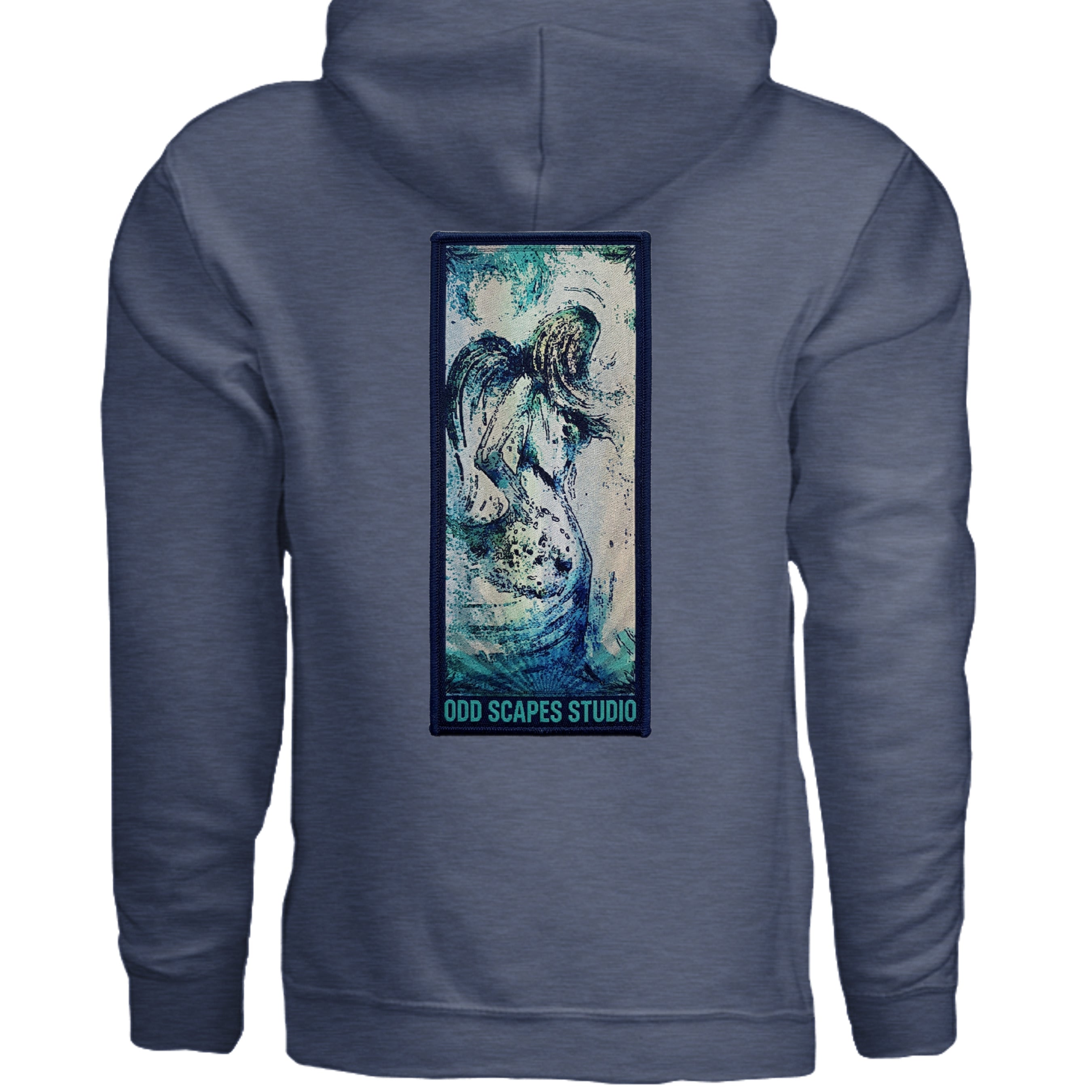 Heather Sport Dark Navy - G185 - BACK