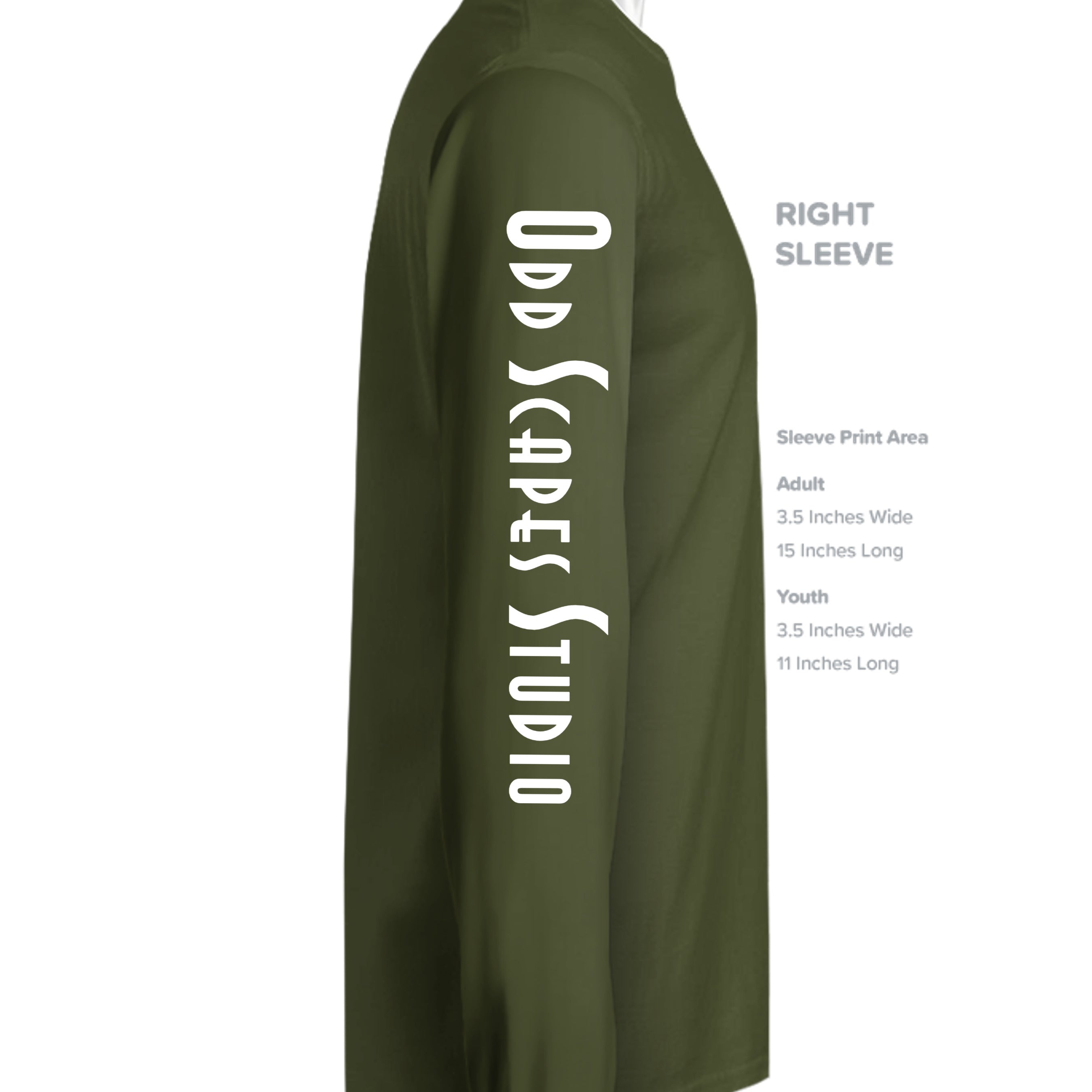 MILITARY GREEN - G240 - SLEEVE_RIGHT
