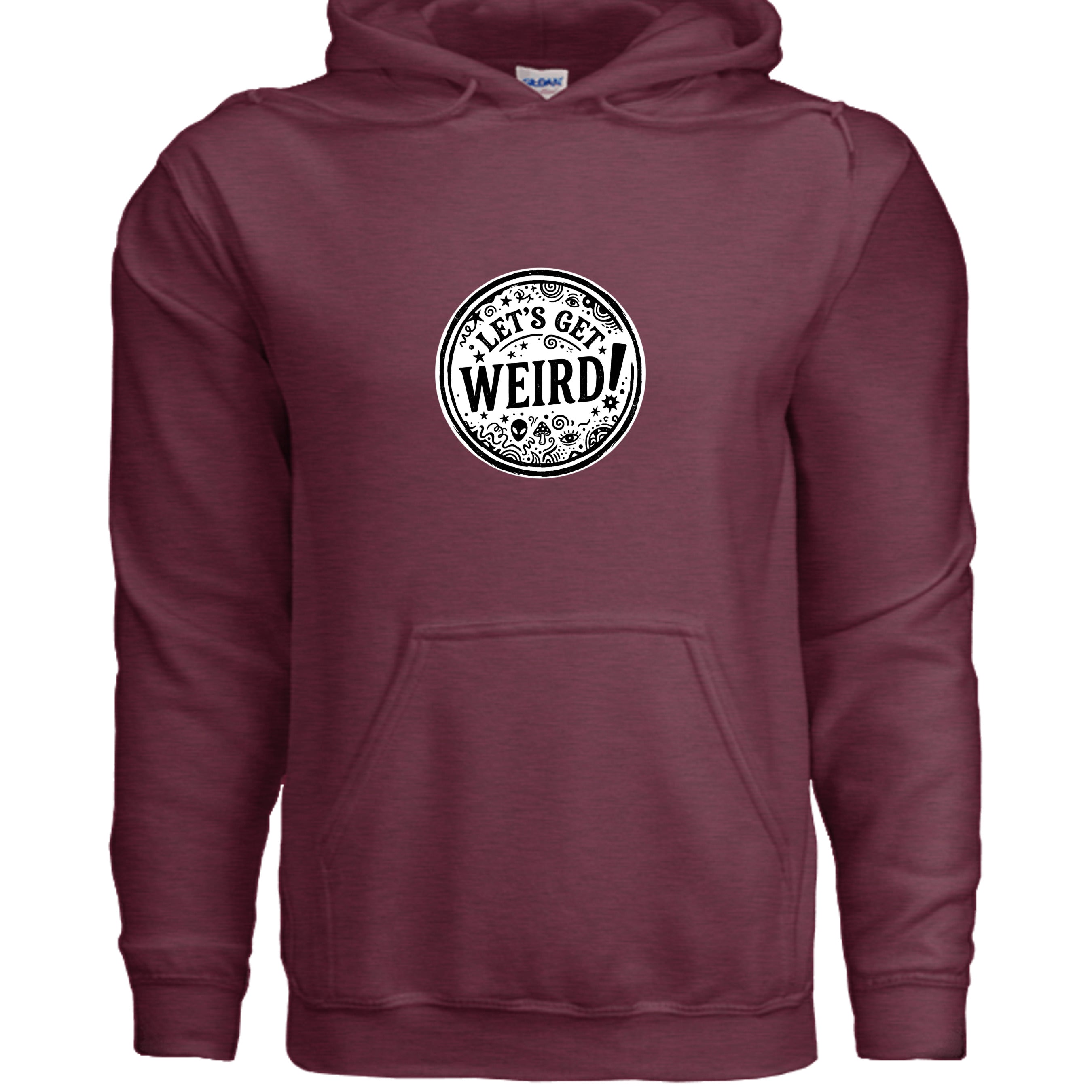 Heather Sport Dark Maroon - G185 - FRONT