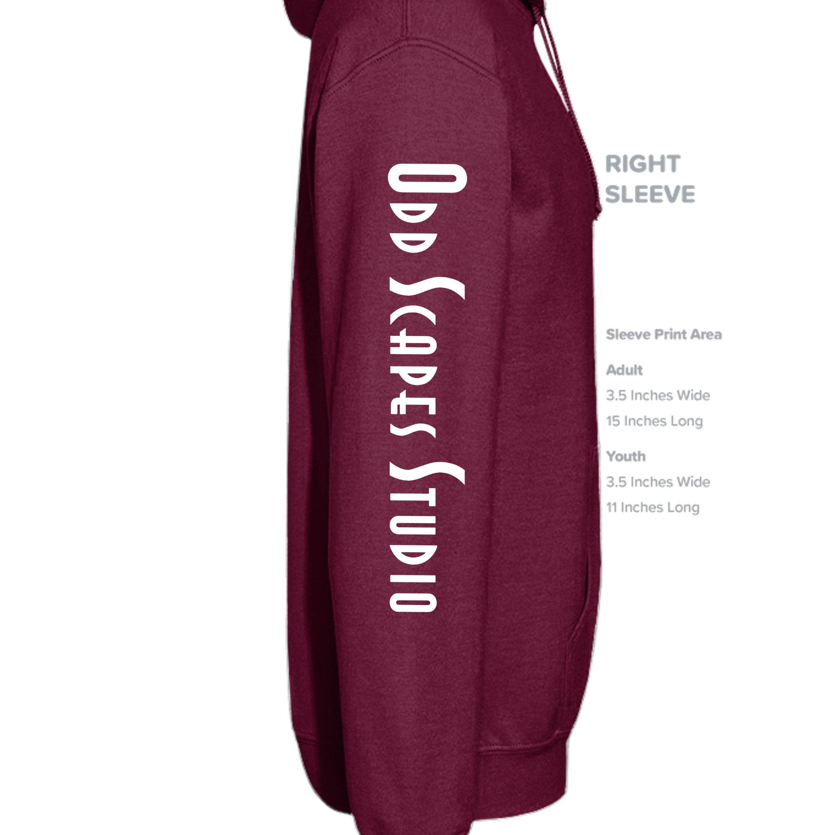 MAROON - G185 - SLEEVE_RIGHT