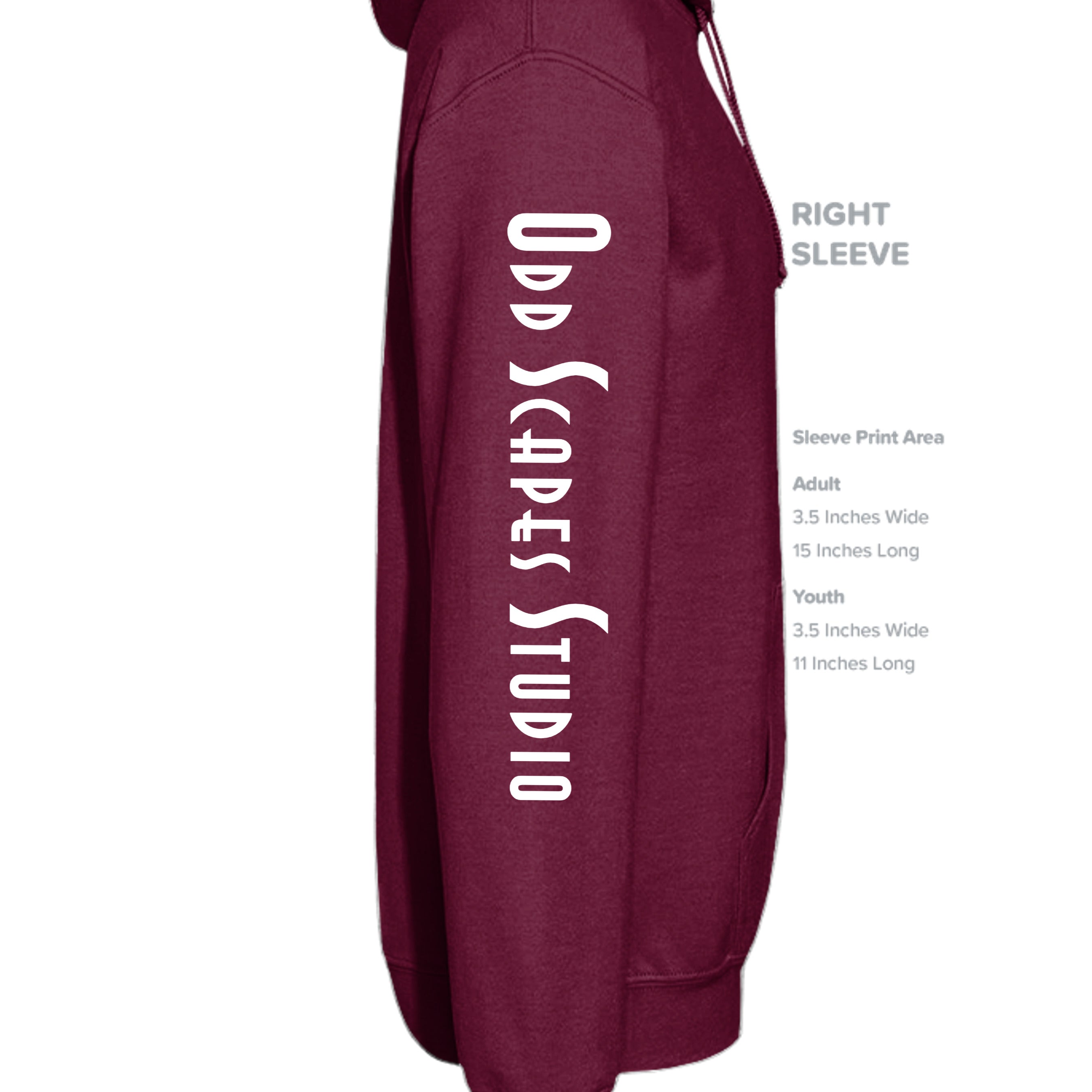MAROON - G185 - SLEEVE_RIGHT
