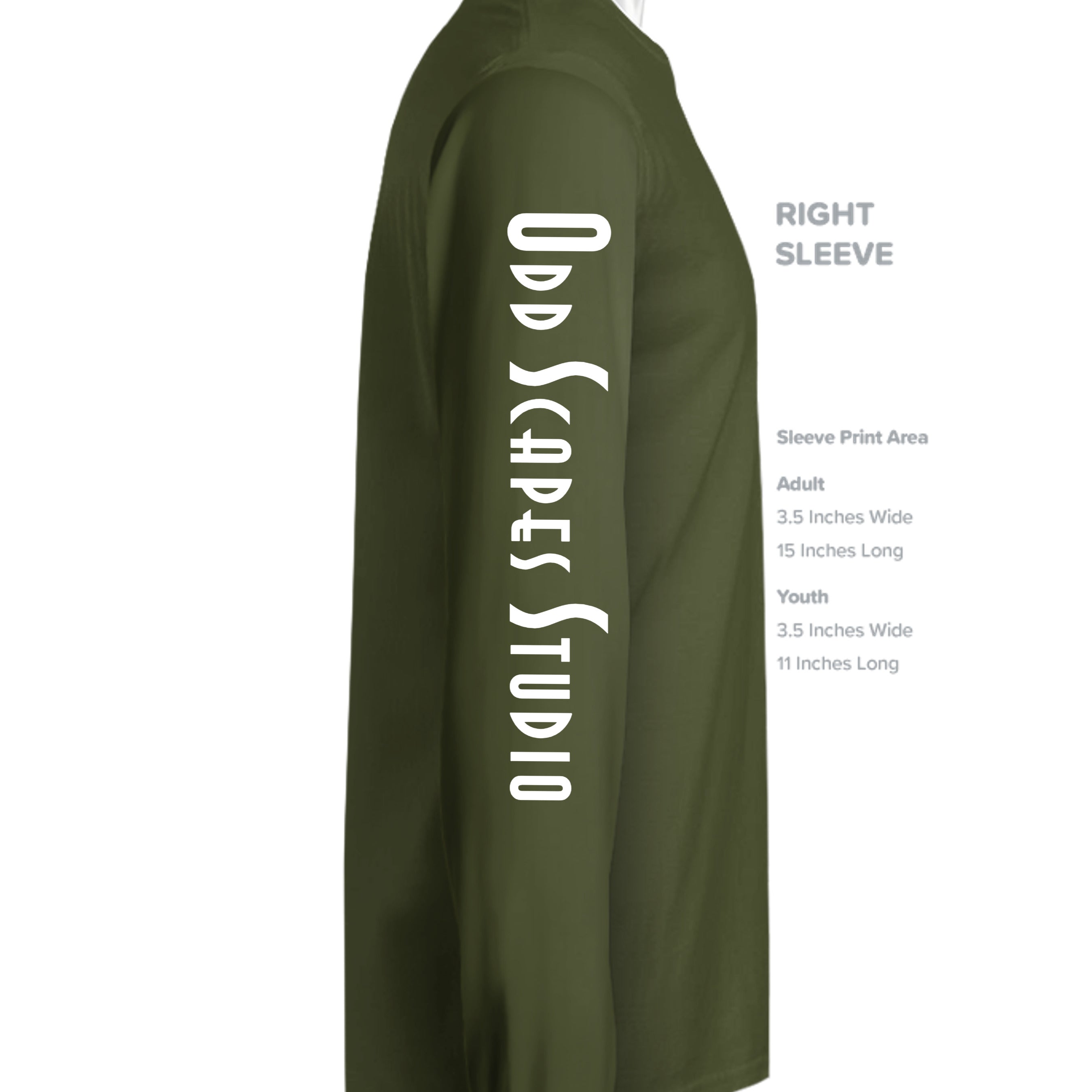 MILITARY GREEN - G240 - SLEEVE_RIGHT