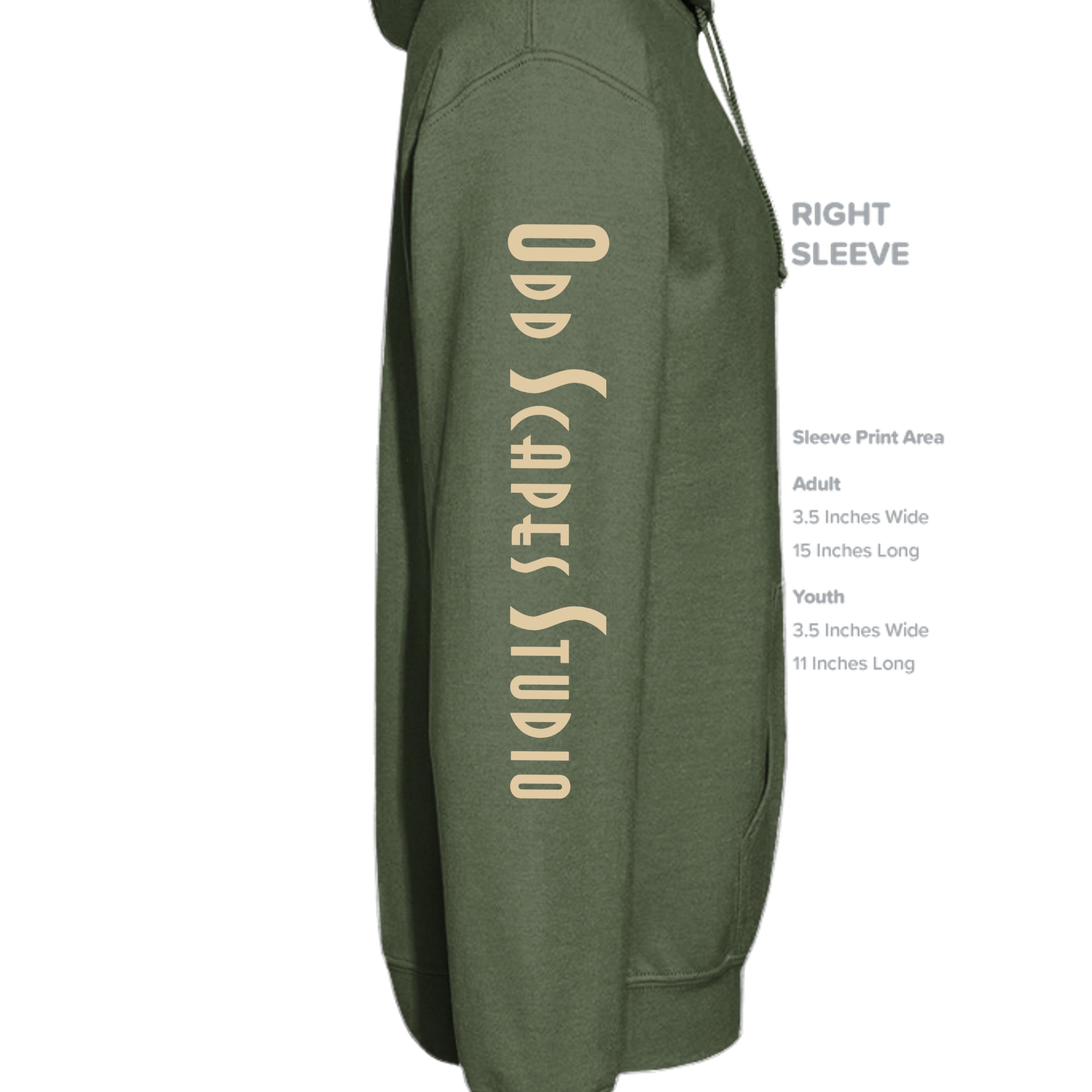 MILITARY GREEN - G185 - SLEEVE_RIGHT