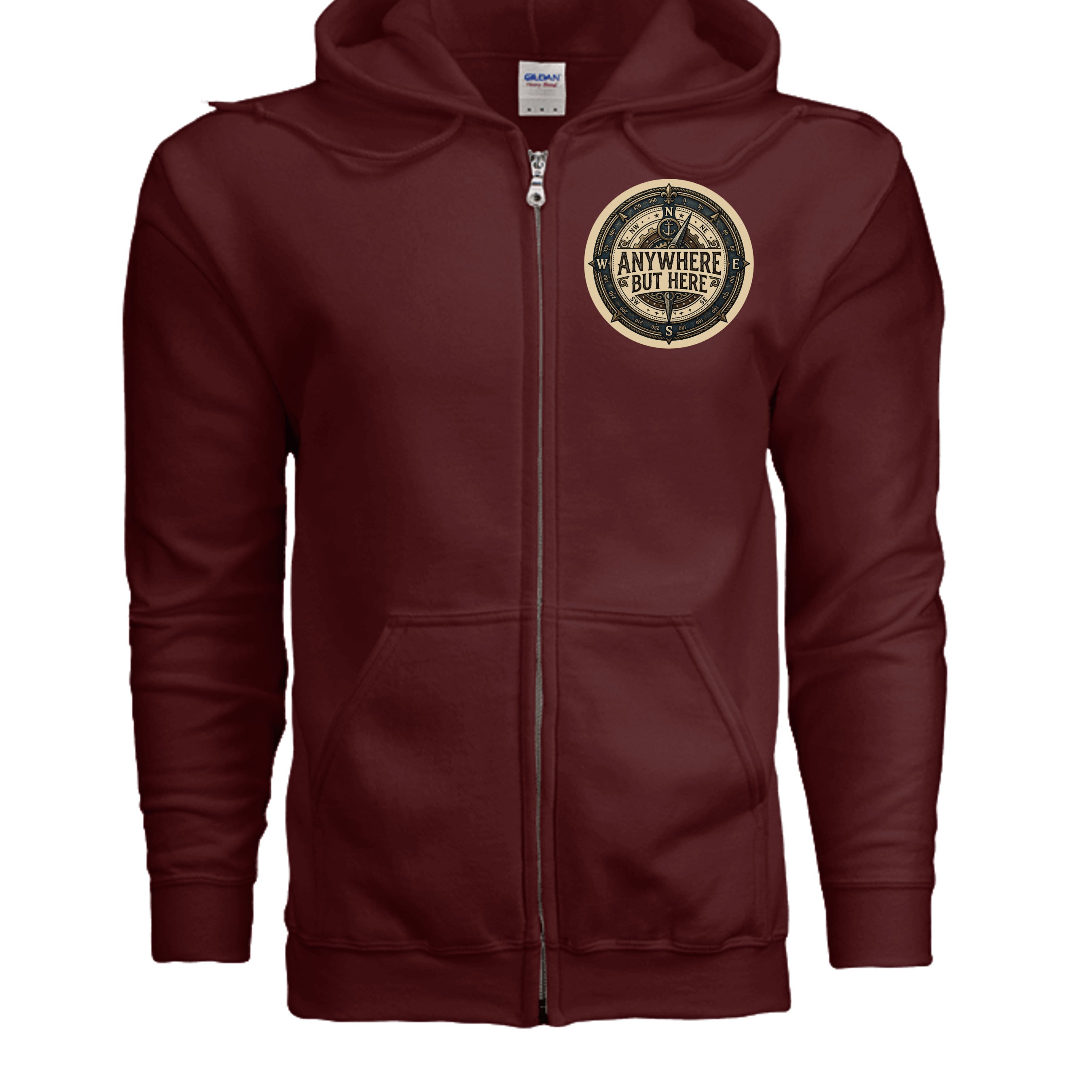 MAROON - G186 - FRONT