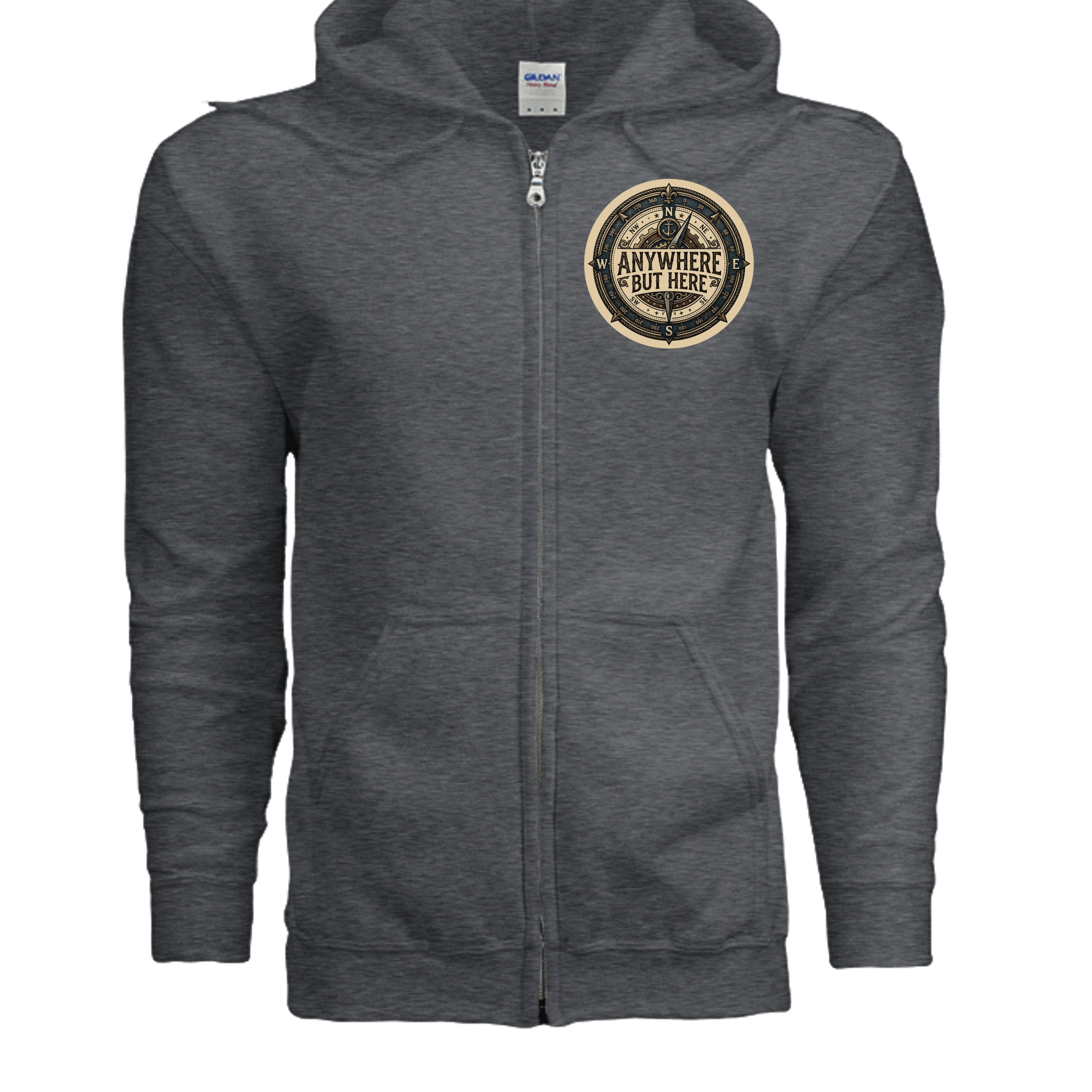 DARK HEATHER - G186 - FRONT