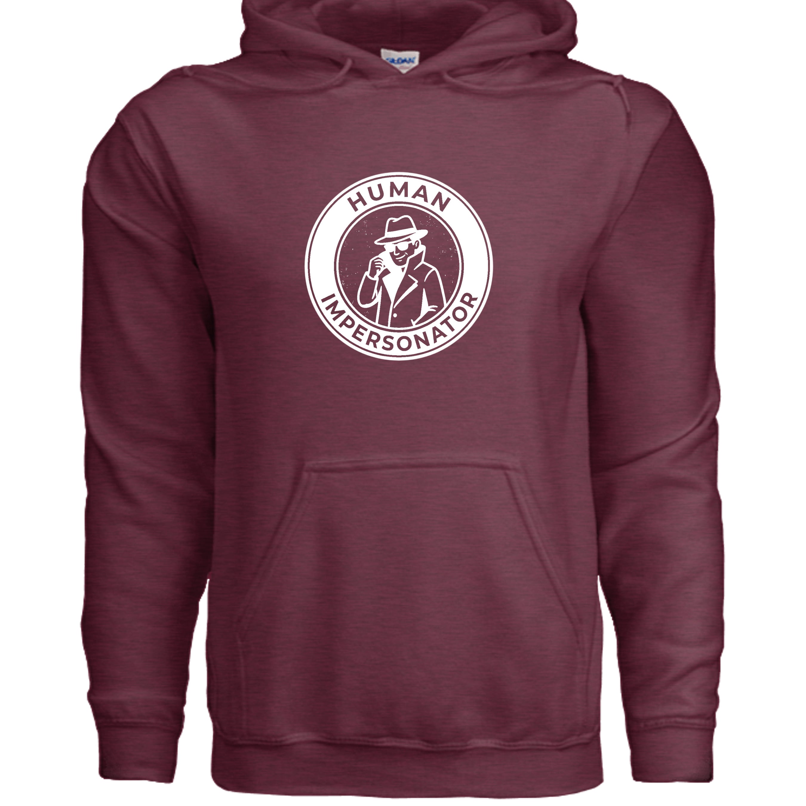 Heather Sport Dark Maroon - G185 - FRONT