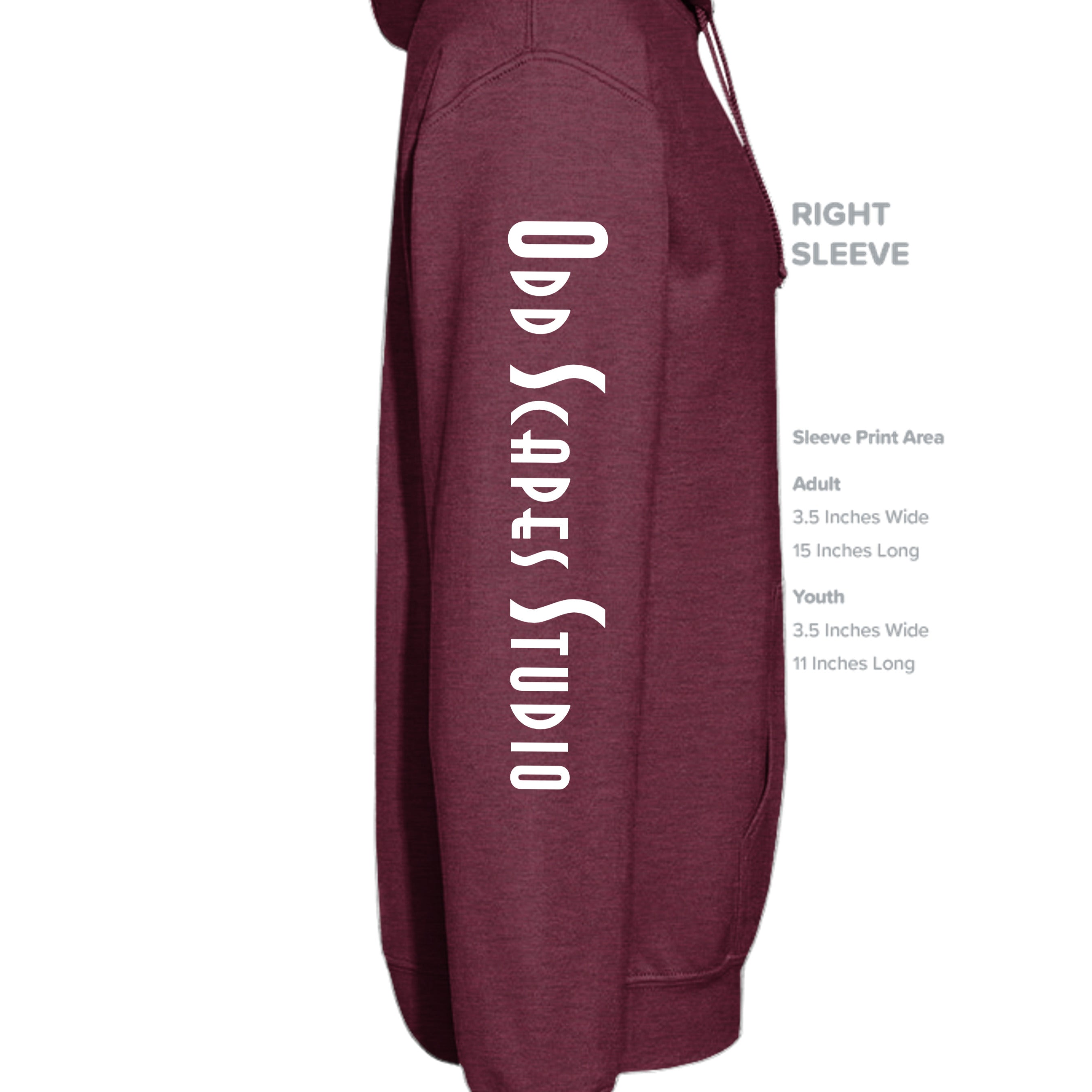 Heather Sport Dark Maroon - G185 - SLEEVE_RIGHT