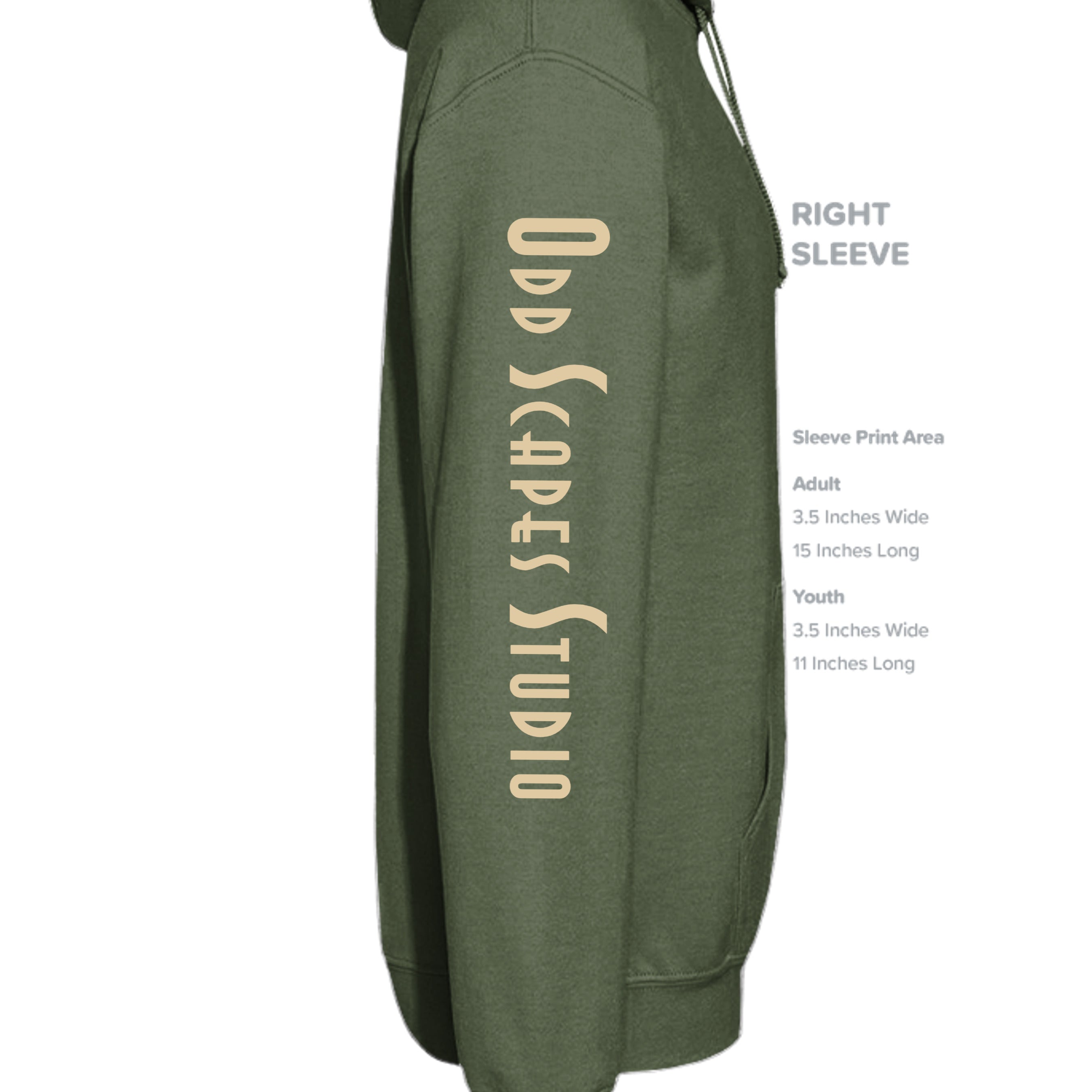 MILITARY GREEN - G185 - SLEEVE_RIGHT