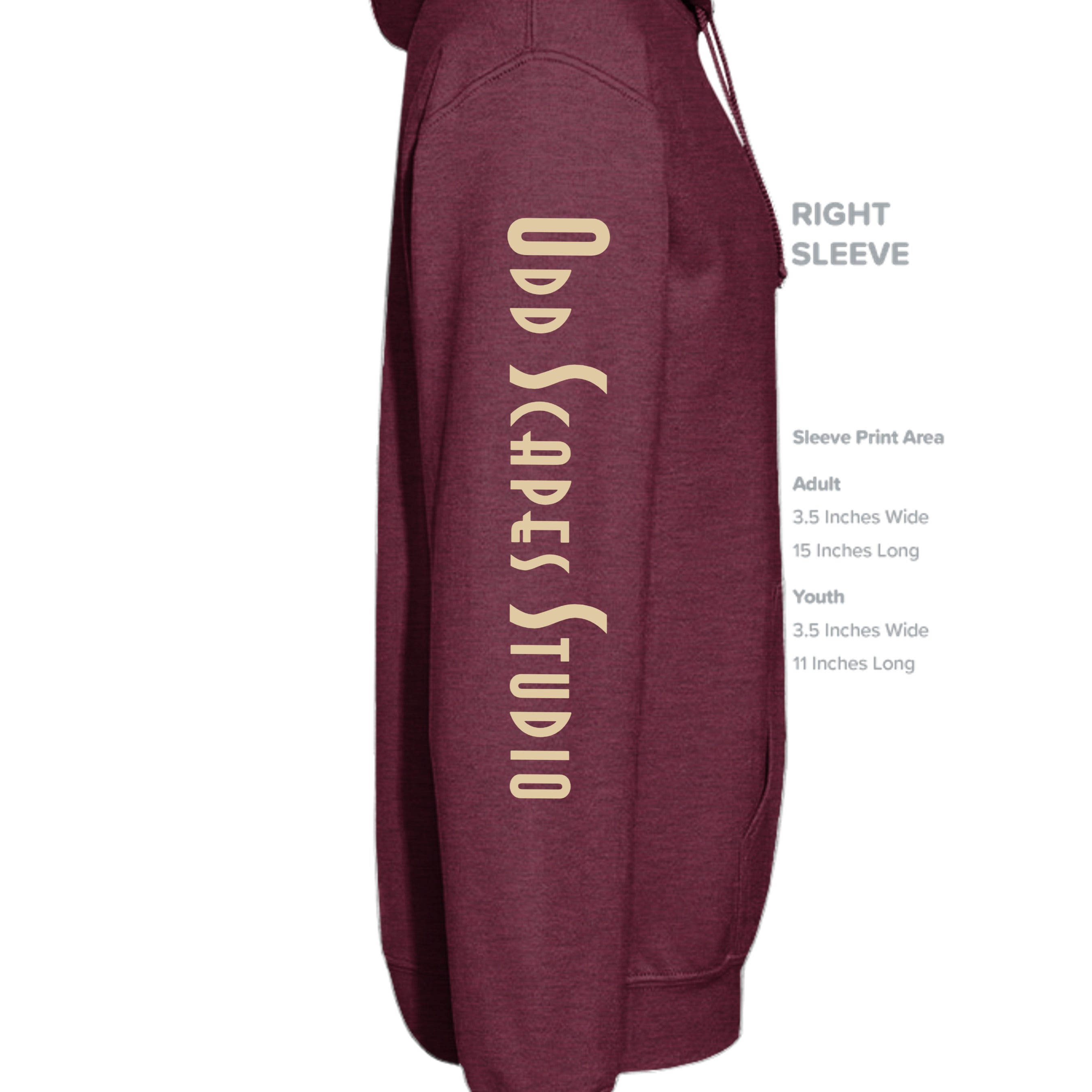 Heather Sport Dark Maroon - G185 - SLEEVE_RIGHT