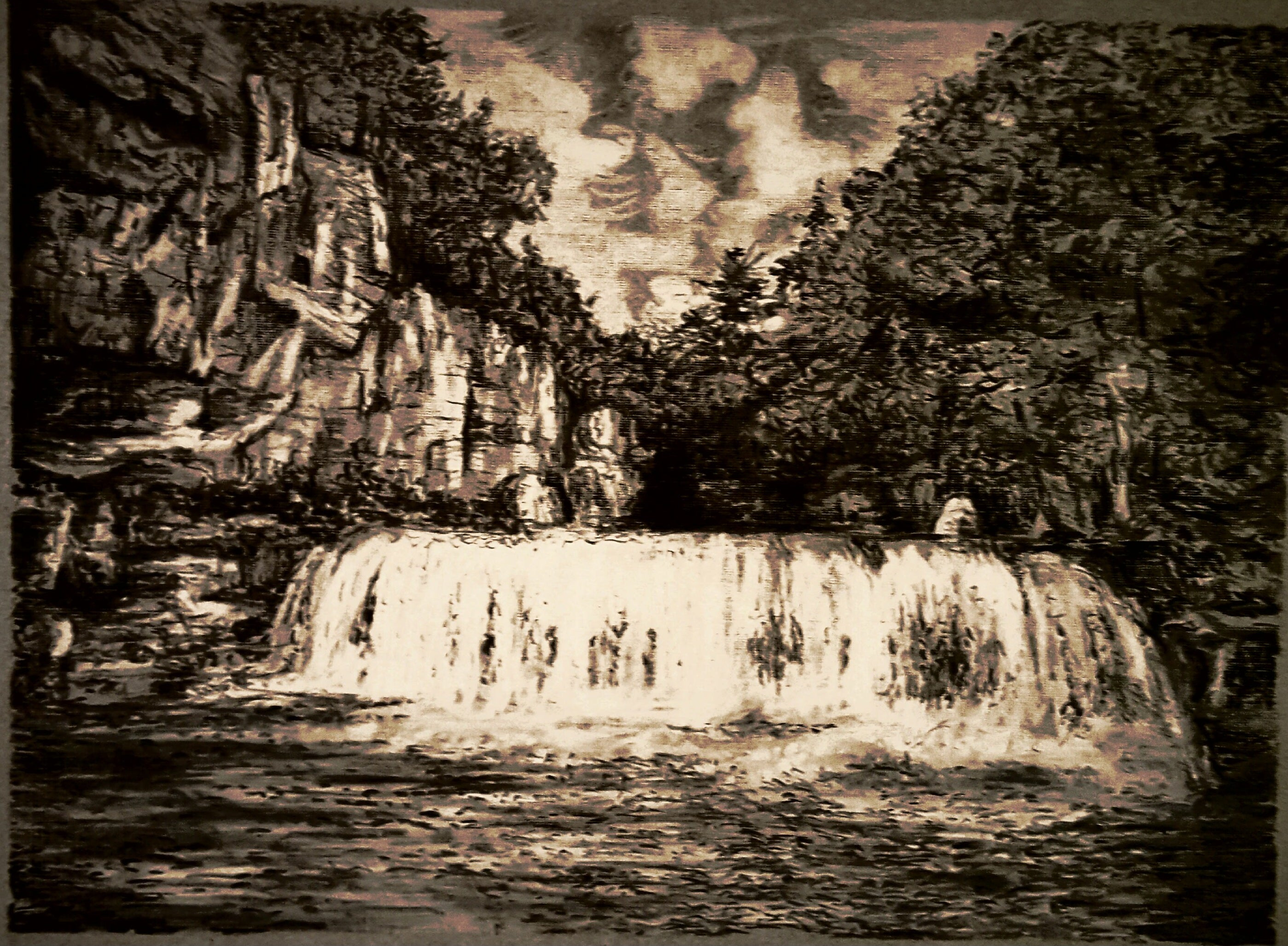 Willow Falls — Art Print by Ryan Cairns